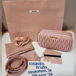 ❌️SOLD❌️Miu Miu CAMEO MATELASSÉ CROSSBODY